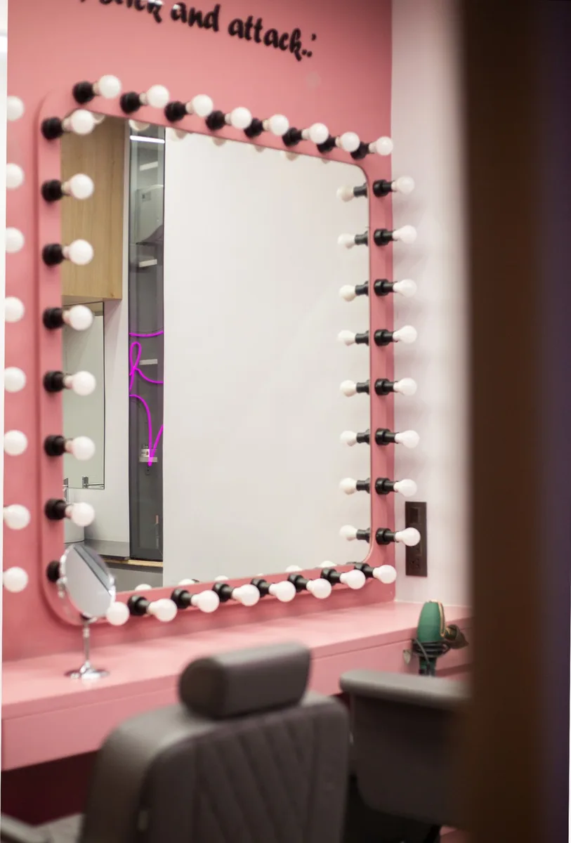 My Salounge salon interior and guest looks